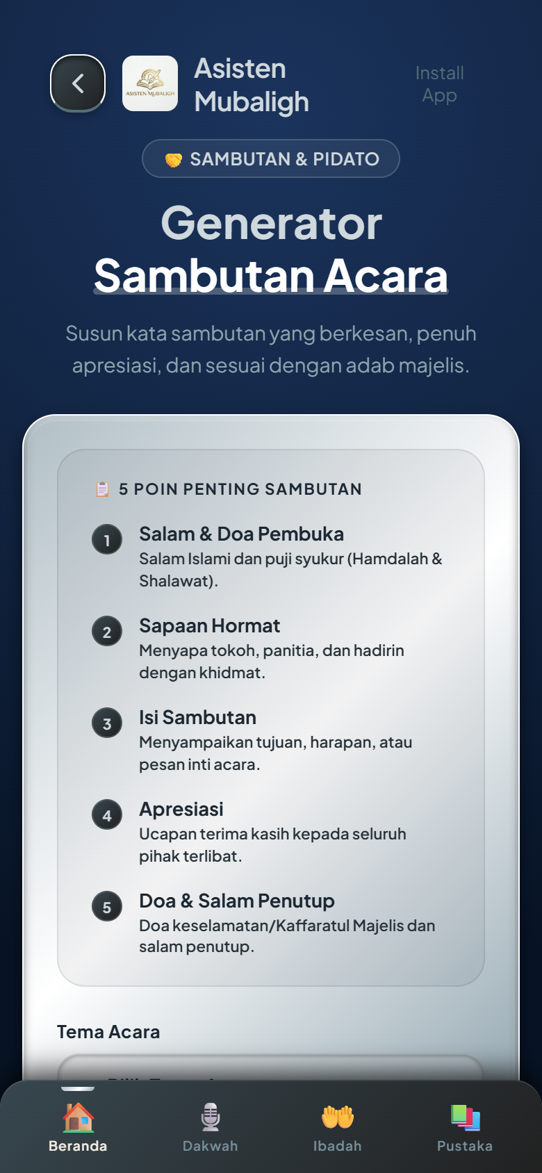 Penyusun Teks Sambutan Acara